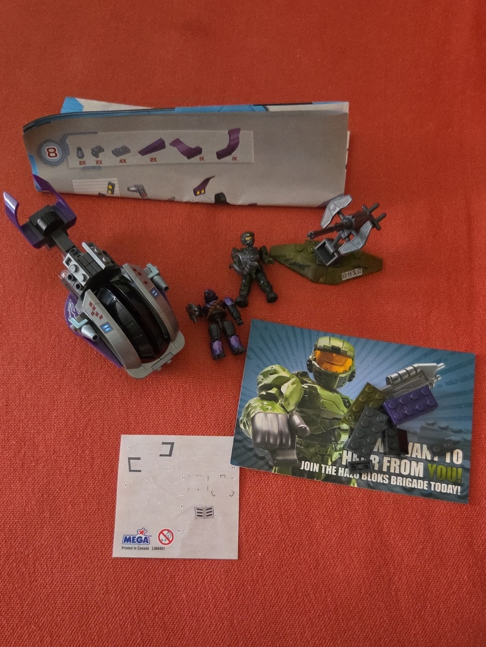 Mega Blok Halo 96845 Building Block Set Complete